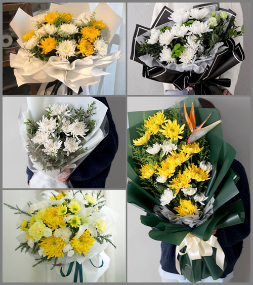 浙江省绍兴新昌县双彩乡白事花束代送